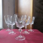 6 Bicchieri da Vino Bianco IN CRISTAL D ARQUES Modello Versailles H 12,5 CM