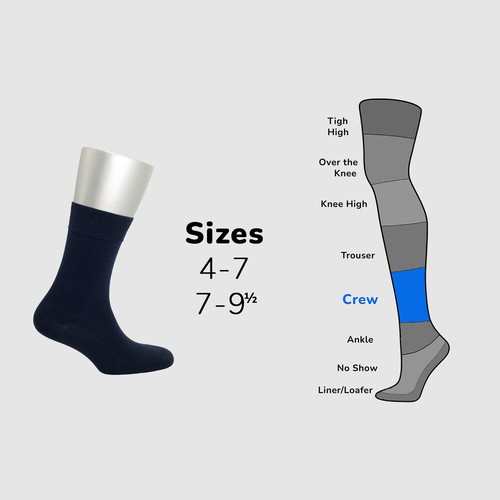 Cosyfeel® Women Crew Dress Socks 4-Pack Cotton Material Durable Seamless Toe - Picture 22 of 80