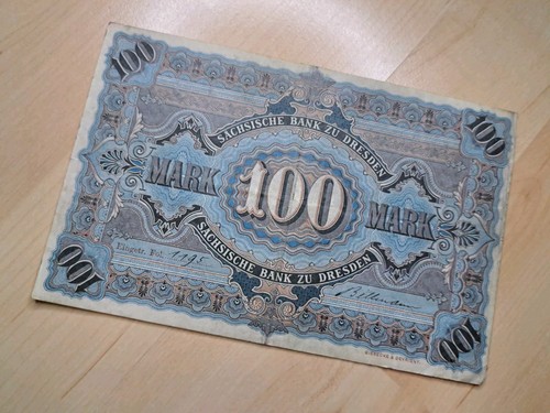 100 Mark Sächsische Landesbank Länderbanknote Sachsen 1911 Altdeutschland - Bild 7 von 11