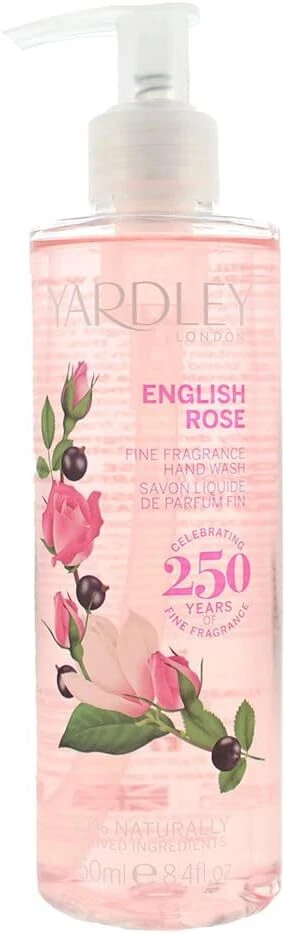 Yardley English Rose Gel Pour Lavage Des Mains Parfumé 250 ml x 2 - Photo 2/2