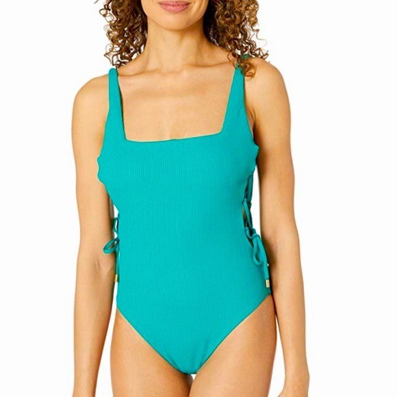 Sanctuary Sandbar Solid Square Neckline Lace Side… - image 1