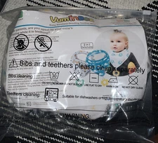 Baby Bandana Drool Bibs 6-Pack and Teething Toys Made with 100% Organic Cotton