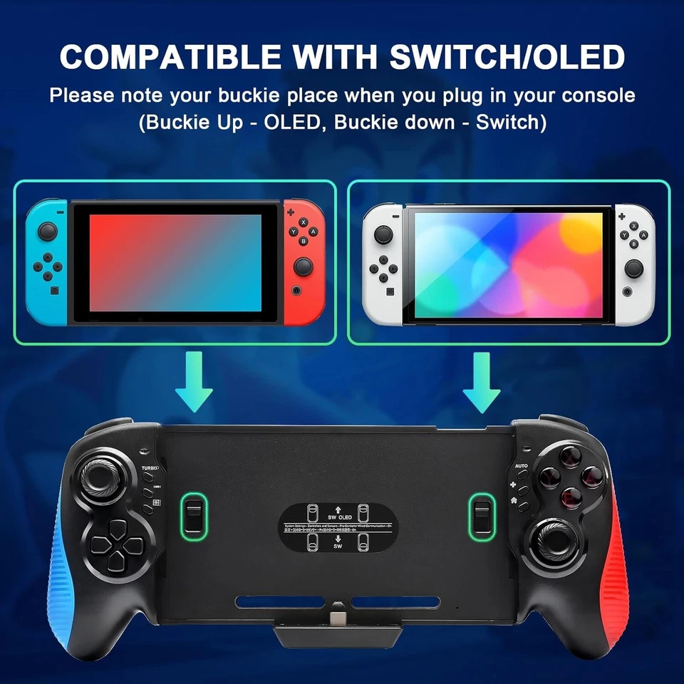 Dual Vibration Handheld Controller Grip Gamepad For Nintendo Switch Joy-con Game - Image 3 of 4