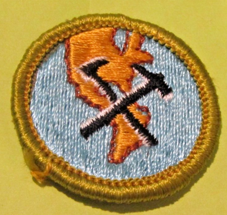 Geology Boy Scouts of America BSA Merit Badge Plastic Back eBay