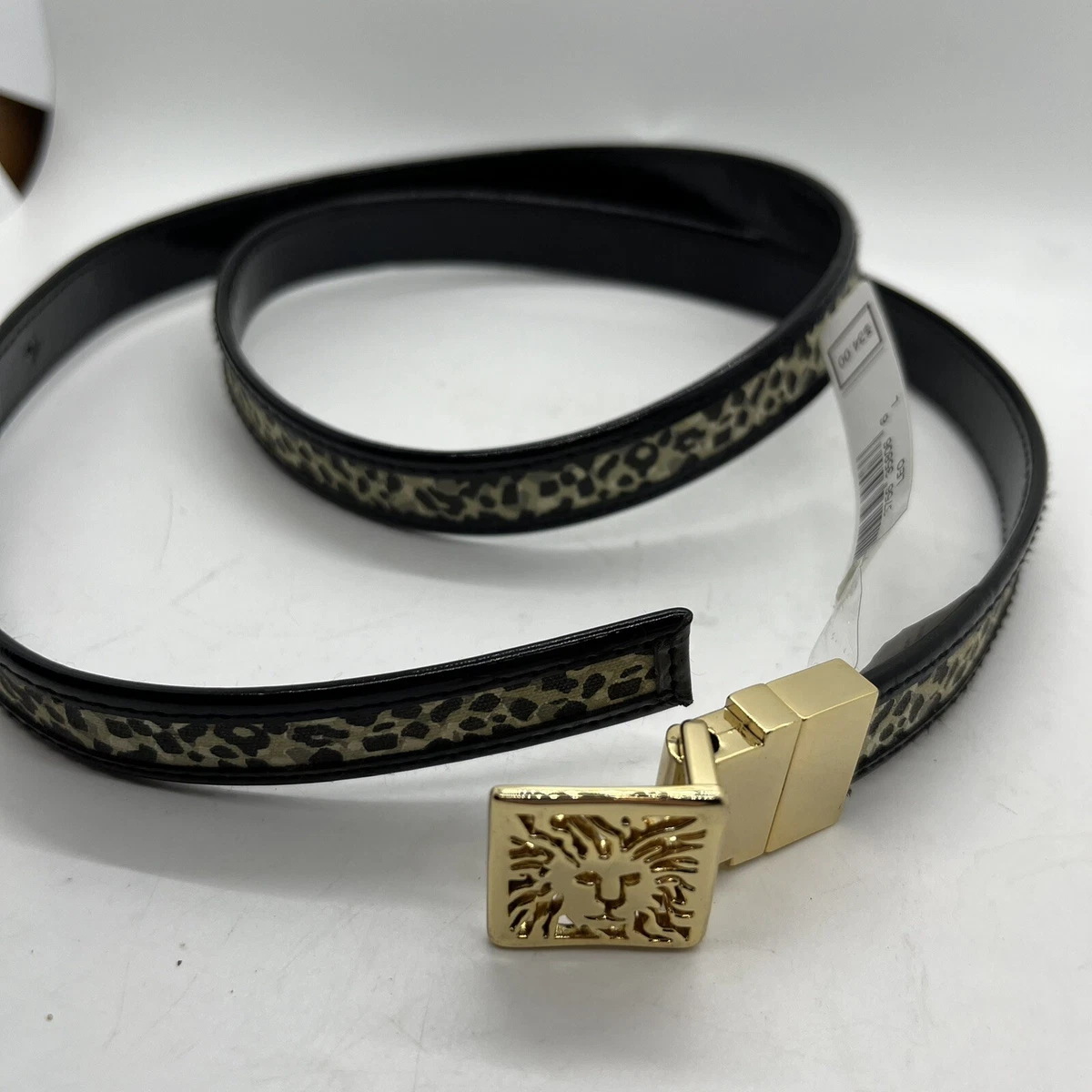 Anne Klein Leopard Print Belt - Black and Brown Anne Klein Animal Print Belts for Women for sale | eBay main image 2