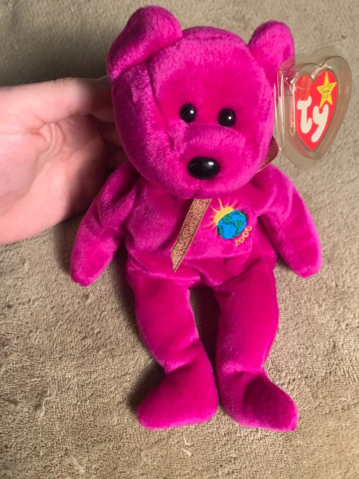 TY 1999-2000 Millennium Beanie Baby Teddy Bear - Image 4 of 4
