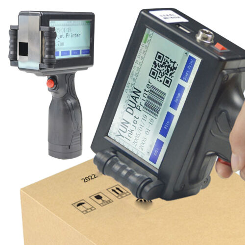 Handheld Inkjet Printer Touch Screen Dates Logo Laser Coder Label QR Bar Code NF - Picture 3 of 15