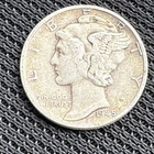 1945 Mercury Dime Silver 10C Circulated US Coin Business Strike