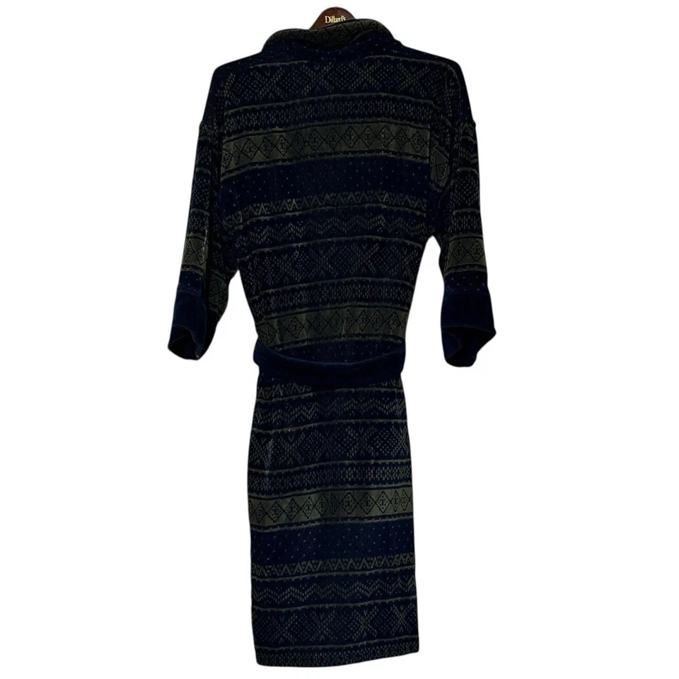 Cinturón de albornoz vintage Izod para hombre grueso tela de felpa Fair Isle talla única Foto 2 de 4