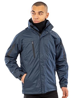 Herren 3-in-1 Jacke Atmungsaktiv Wasserdicht Winddicht Result Kapuze S - 4XL