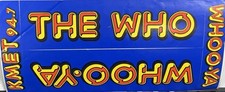 KMET 94.7 THE WHO Rock n Roll Vintage 80's Concert Bumper Sticker LA RADIO