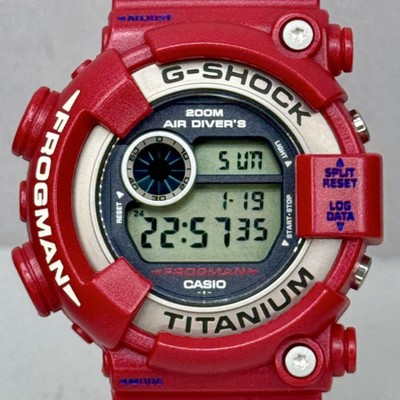 CASIO G-SHOCK FROGMAN limited DW-8201GF red Resin Solar Digital