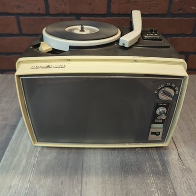 Vintage GE Show N Tell Player/Viewer 54 Records Toy 1960s *Working* Disney