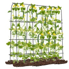 71" x 71" U-Shaped Garden Trellis w/Tear-resistant Netting Sharp Ground Stakes