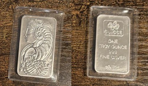 PAMP SUISSE Lady Fortuna 1 OZ .999 Fine Silver Bar SEALED SWISS