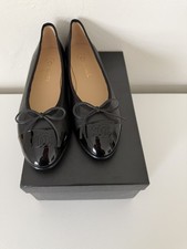 Chanel CC Cap Toe Ballet Flat Black size 39 EU