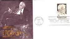 POET ROBERT FROST 1974 SPECIAL FLEETWOOD CACHET FDC DERBY NH VF UNADDRESSED