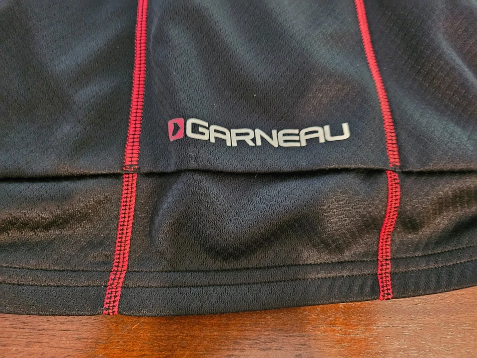 Chaqueta de ciclismo Louis Garneau para hombre negra roja talla mediana RN 78126 Foto 2 de 4