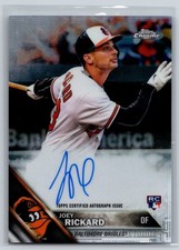 2016 Topps Chrome Rookie Autographs Refractor 198/499 Joey Rickard #RA-JR (RC)