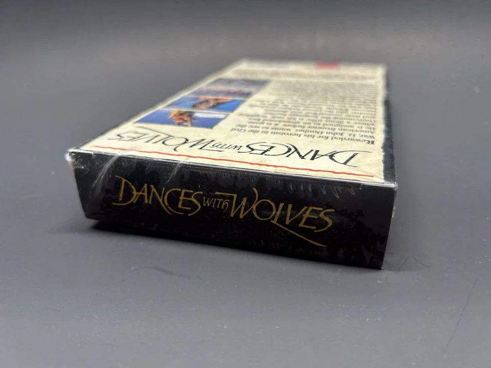 Dances With Wolves VHS RARE FACTORY SEALED ORION STUDIO WATERMARK 1990 1st Print - Image 4 of 4