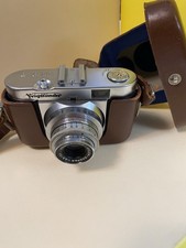 Voigtl nder Vito B Silver 35mm Film Camera Color-Skopar 50mm f/3.5 Case