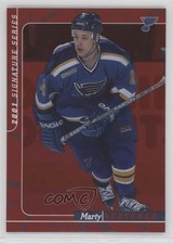 2000-01 ITG Be A Player Signature Series Ruby 129/200 Marty Reasoner #56 u6m