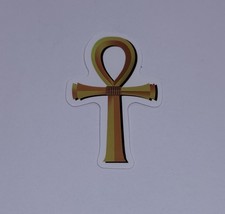 Golden Ankh Egyptian Symbol Sticker Decal Mythical Egypt Art Vinyl Journal Tc9