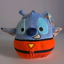 Disney Lilo Stitch Alien Spacesuit Experiment 8" Squishmallow Plush Kellytoy