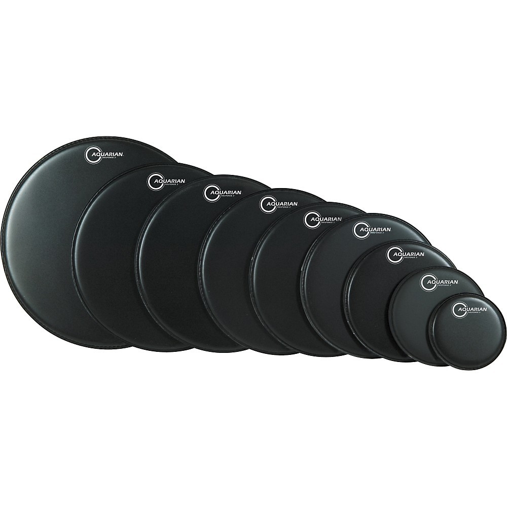 Барабанная головка Aquarian Response 2 (черная) 14 дюймов.
