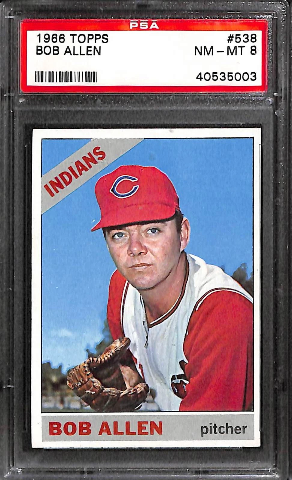 Deal for 1966 Topps #538 Bob Allen (Short Print) PSA 8 NM-MT 40535003