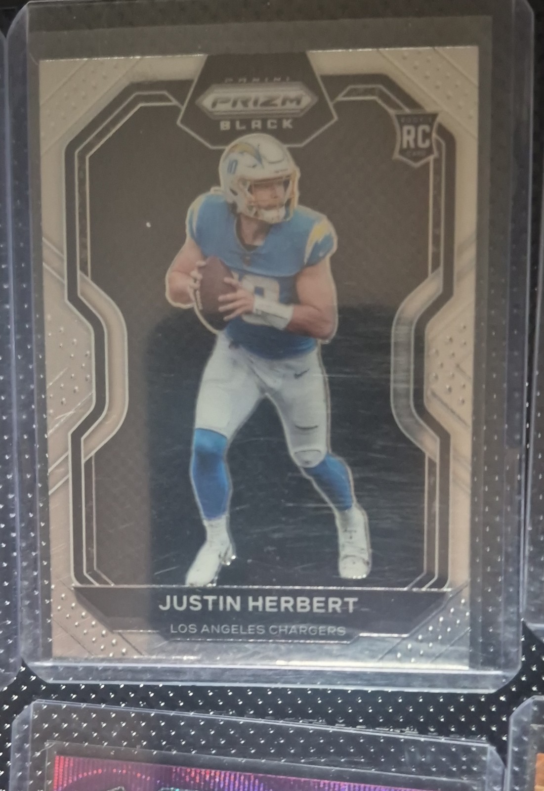 2020 Panini Chronicles - Prizm Black Justin Herbert #PB-3 (RC)