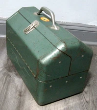 Vintage SIMONSEN Mechanics Tool Box US ARMY Tackle Box Cantilever 16x9x10