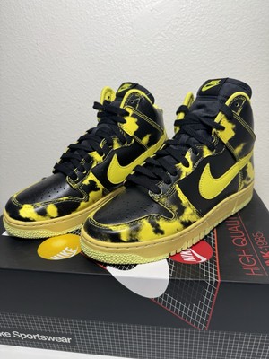 Size 8.5 - Nike Dunk 1985 High Yellow Acid Wash
