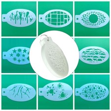 42x Face Painting Stencils Easy Use Body Art Easy Clean Makeup Templates