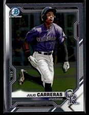 2021 Bowman Draft Julio Carreras #BDC-30 Chrome