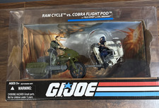 G.I. Joe 25th Anniversary  Ram Cycle vs Cobra Flight Pod  2008 New 2008 Hasbro