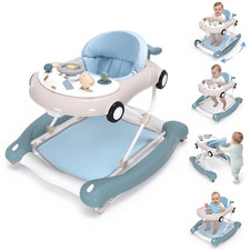 Baby Walker, 5-In-1 Baby Walker for Boys and Girls with Bouncer, Removable Footr