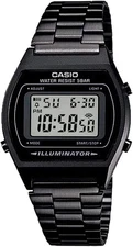 Casio B640WB-1A Vintage Digital Black Resin Stopwatch Alarm Light Unisex Watch