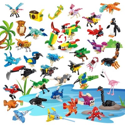 36 Packs Mini Building Blocks Set Party Favors Building Blocks for 4-8, Goodi...