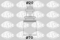 Sasic Faltenbalgsatz, Antriebswelle 2873693 FüR CitroËN Peugeot