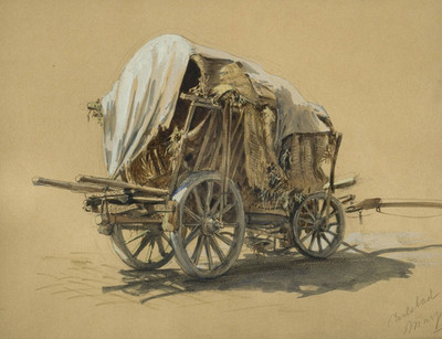 John Singer Sargent Hay Wagon Canvas Print 8x10 Giclee Wall Art Decor Drawing