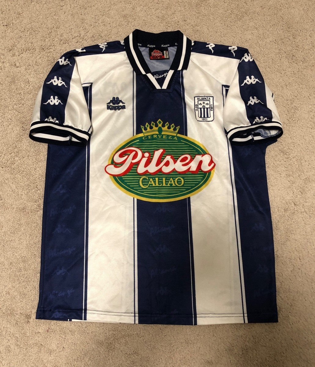 Alianza Lima 1997 Kappa Peru Pilsen Home Soccer Jersey Shirt Size