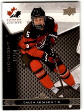 Calen Addison 2018-19 Upper Deck Fall Expo Midnight /50 #52 Canada