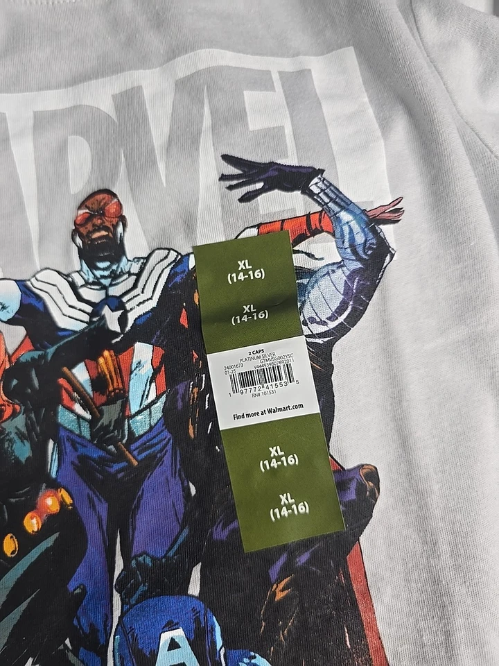 Pack de 2 camisetas Marvel Capitán Americano Brave New World niños talla XL (14-16) Foto 4 de 4