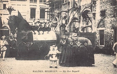 C195 Belgium Malines Mechelen Het Ros Bayard  vintage postcard
