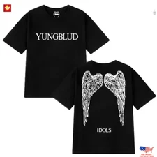 New Idols Wings Punk Grunge Double Sided T-Shirt YUNGBLUD Vintage Streetwear tee