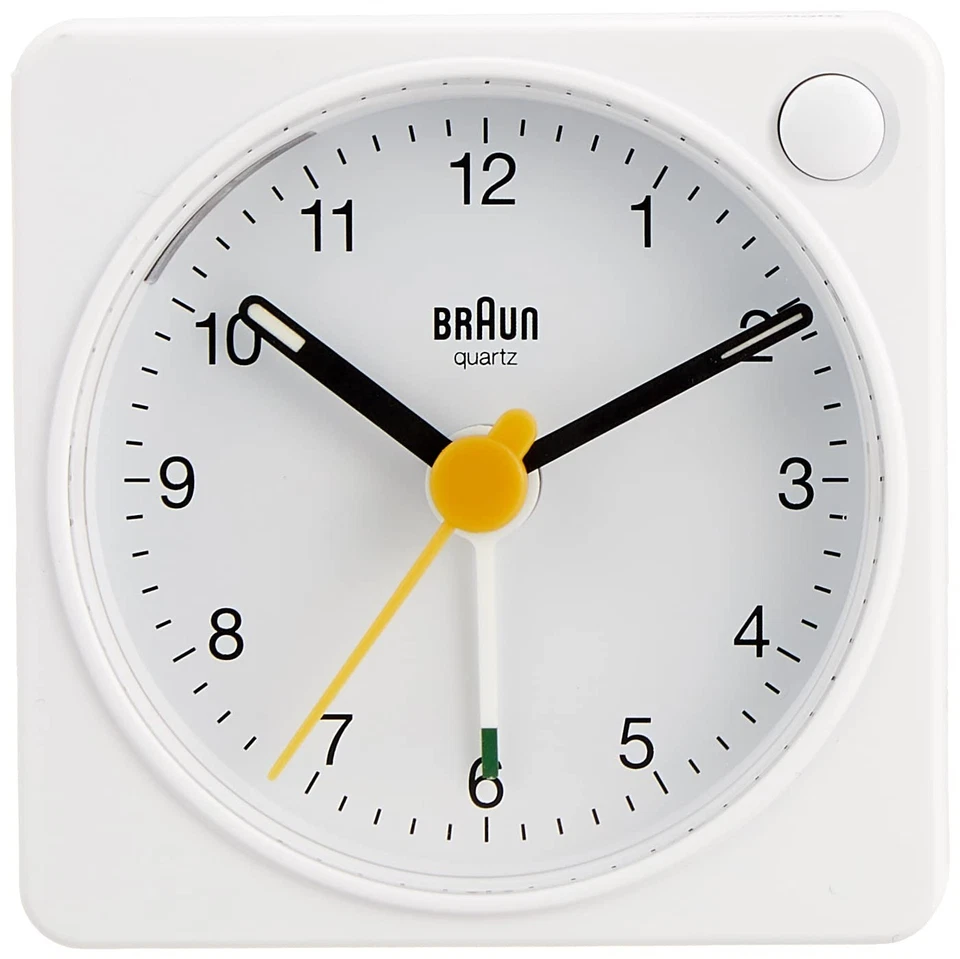 BRAUN Classic Analog Alarm Clock with Light, BC02XW, Officially Imported - Image 2 of 4