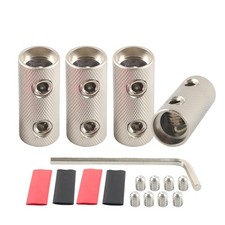 4PCS 0 Gauge Wire Butt Connectors, 0GA Car Battery Cable Splices, Heat Shrink