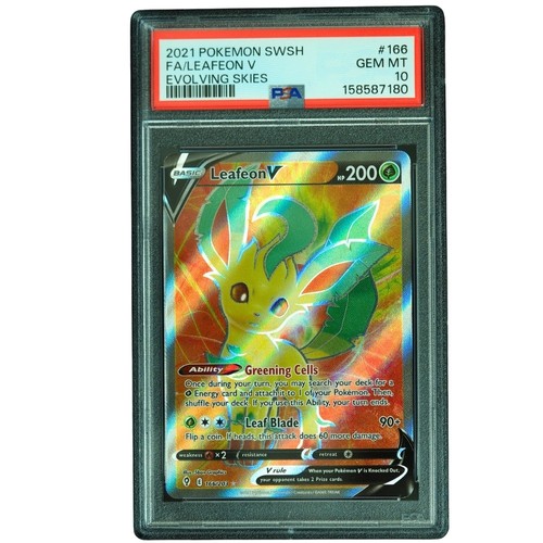 Leafeon V graded PSA 10 for sale on eBay