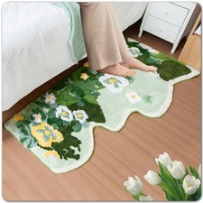 Moss Rug,Green Area Mat for Bedroom Carpet Fluffy Fake Grass for Kids Living ...